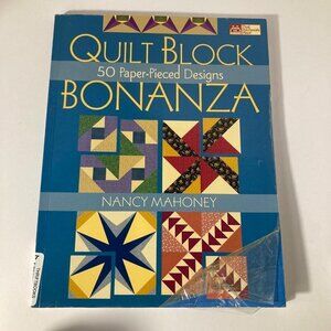 2005 Quilt Block Bonanza 50 Paper‎ Piecing Design Book Nancy Mahoney